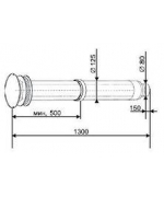 Комплект дымовых труб ∅ 80mm – 1m S4